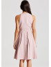 Hi Low Chiffon Beads Short Prom Dress  